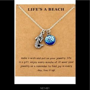 Make a Wish New Turtle, mermaid Necklace